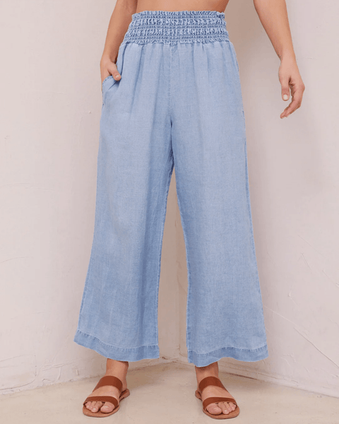 Vintage Wash Tencel Wide Leg Pant