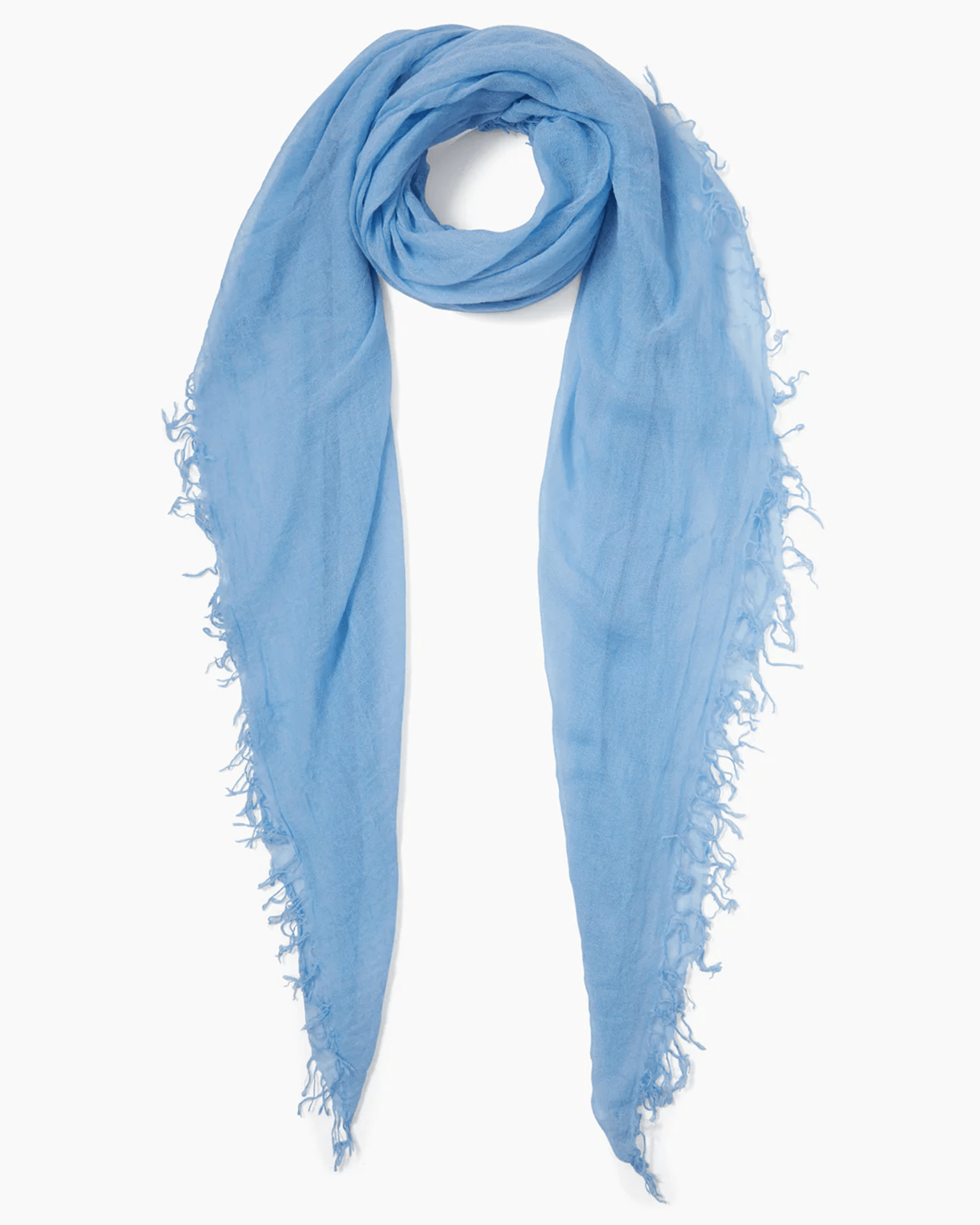 Chan Luu Cashmere Silk Scarf in Baby Blue Bliss Boutiques