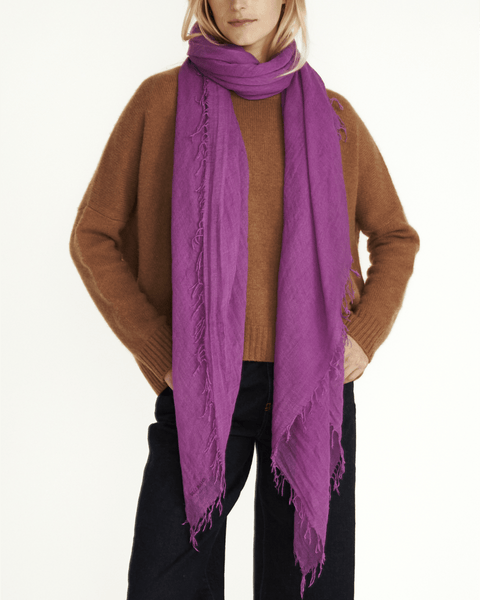 Chan Luu Cashmere Silk Scarf in Hyacinth Violet Bliss Boutiques