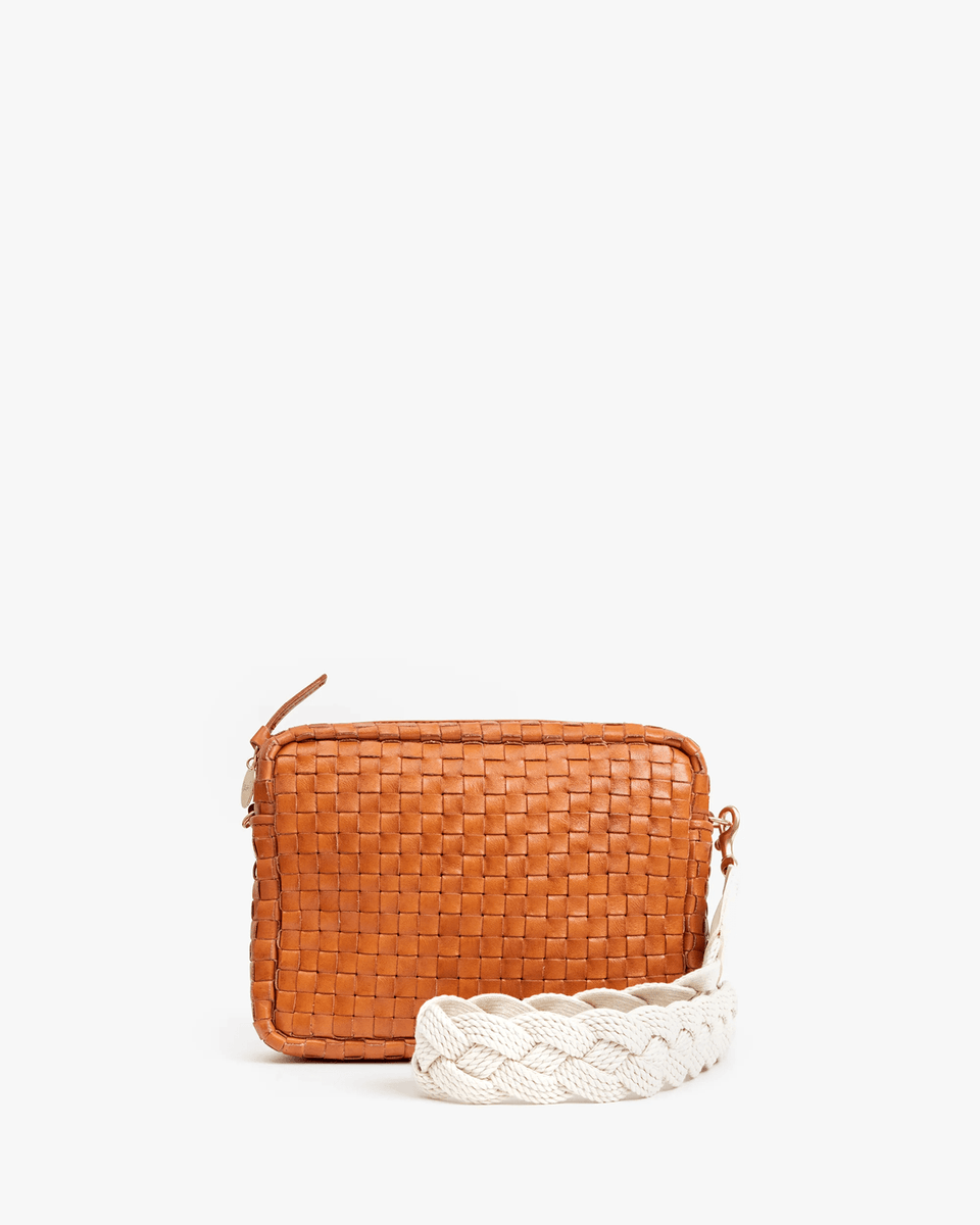 Clare V. Braided Rope Crossbody Strap in Black - Bliss Boutiques