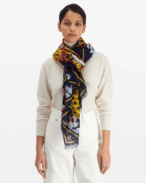 Scarf / Etole 100 Hulule in Navy