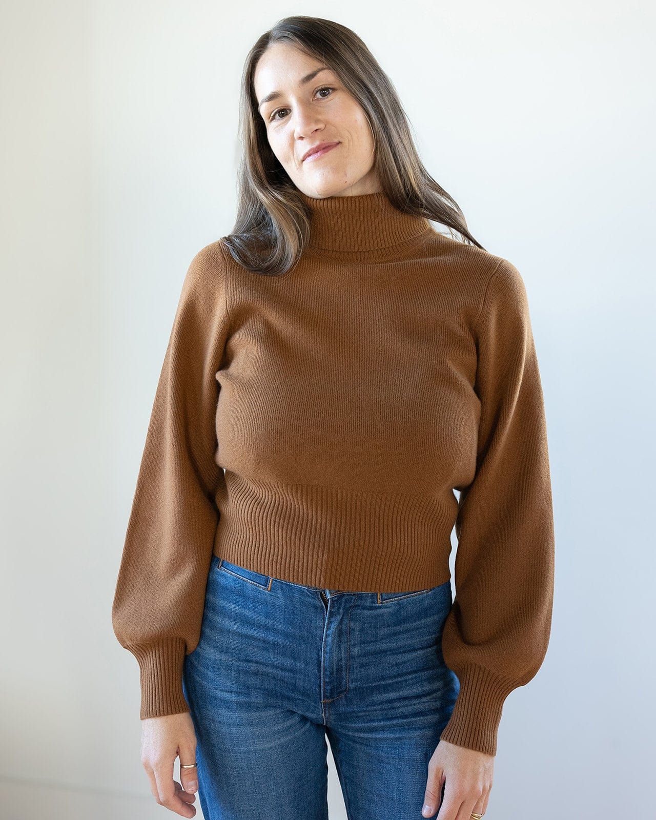 Polly Turtleneck in Nutty Nutty / XS