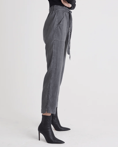 Bella Dahl Belted Patch Pocket Trouser in Smoke Stack Bliss Boutiques