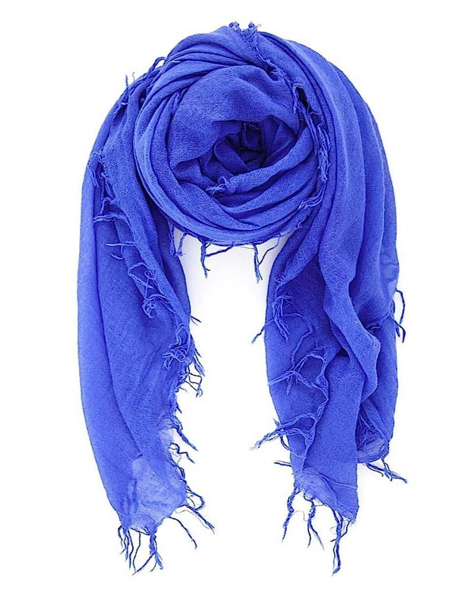 Cleopatra Scarf - Navy Blue - Silk - Sézane