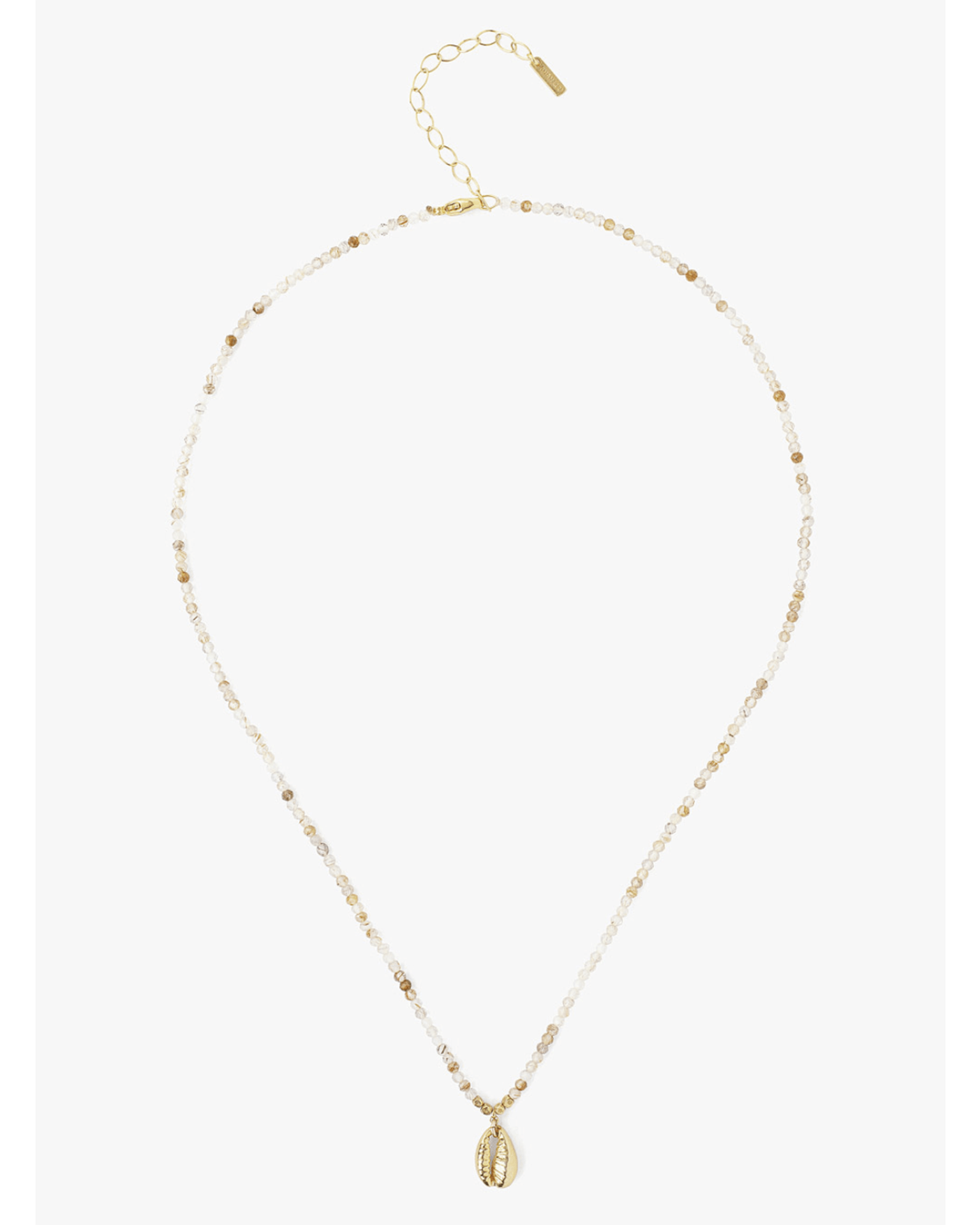 Chan Luu CL Rutilated Quartz Gold Necklace Bliss Boutiques