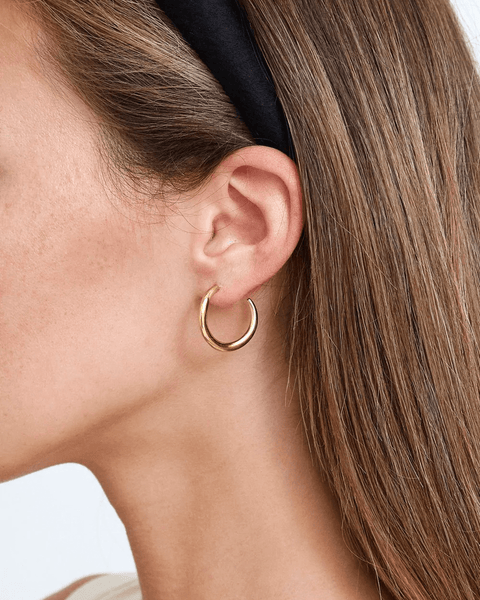 Chan Luu Gold Petite Infinity Hoop Earrings Bliss Boutiques