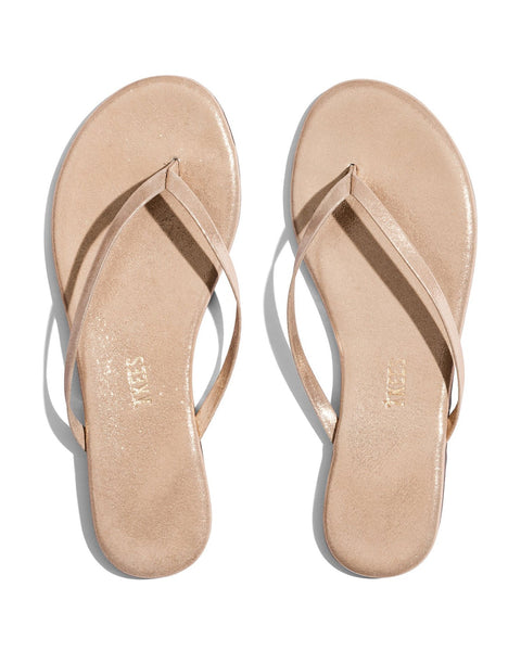 Glitter Flip Flops in Pink Pearl