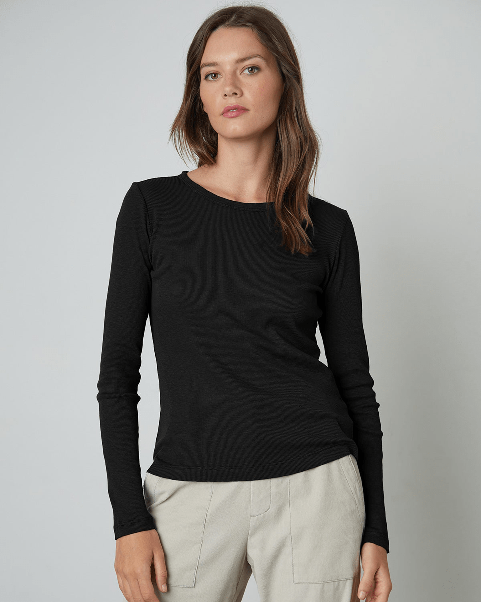Brilliant Basics Women's Long Sleeve Shirt - Black