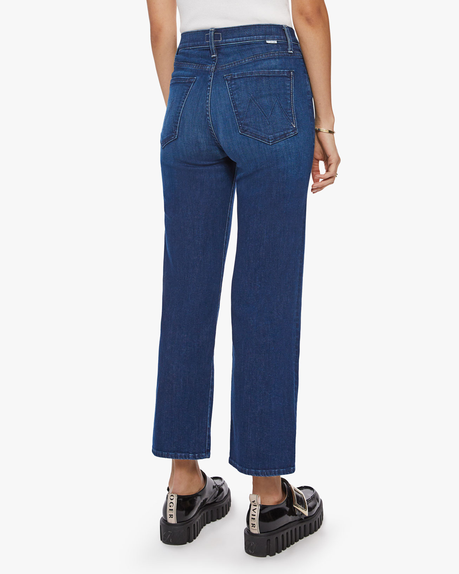 MOTHER The Rambler Zip Ankle Jeans