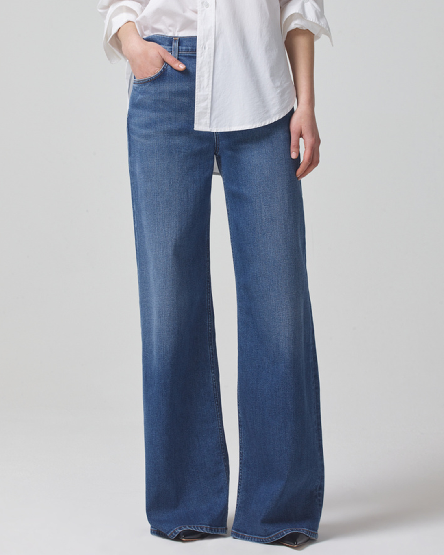 Louis Vuitton Damier Azur Mid-Rise Jeans