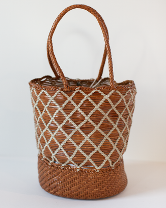 Dragon Diffusion Cannage Myra Basket in Natural - Bliss Boutiques