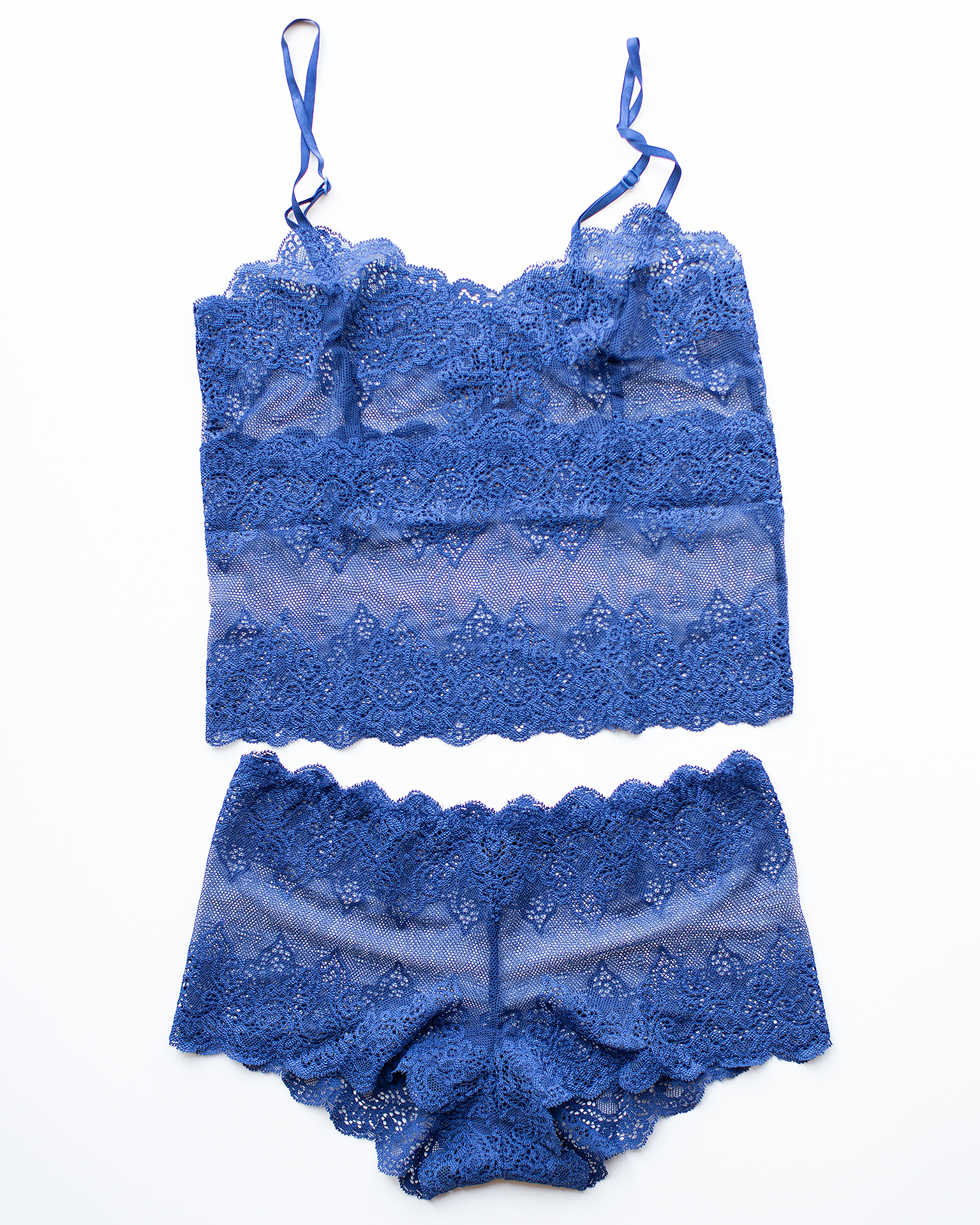 Only Hearts SF w/ Lace Cami in Blue Smoke- Bliss Boutiques