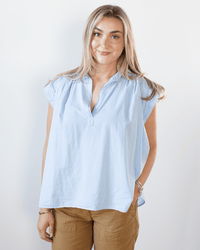 A Shirt Thing Clothing Liv - Cabo in Ice Blue