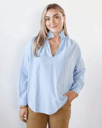 A Shirt Thing Clothing Penelope - Cabo in Ice Blue