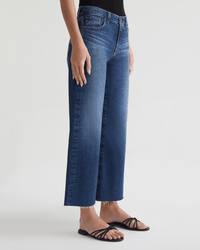 AG Jeans Saige Wide Leg Crop in Enigma 