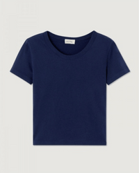 American Vintage Clothing Gamipy Crop Tee in Navy