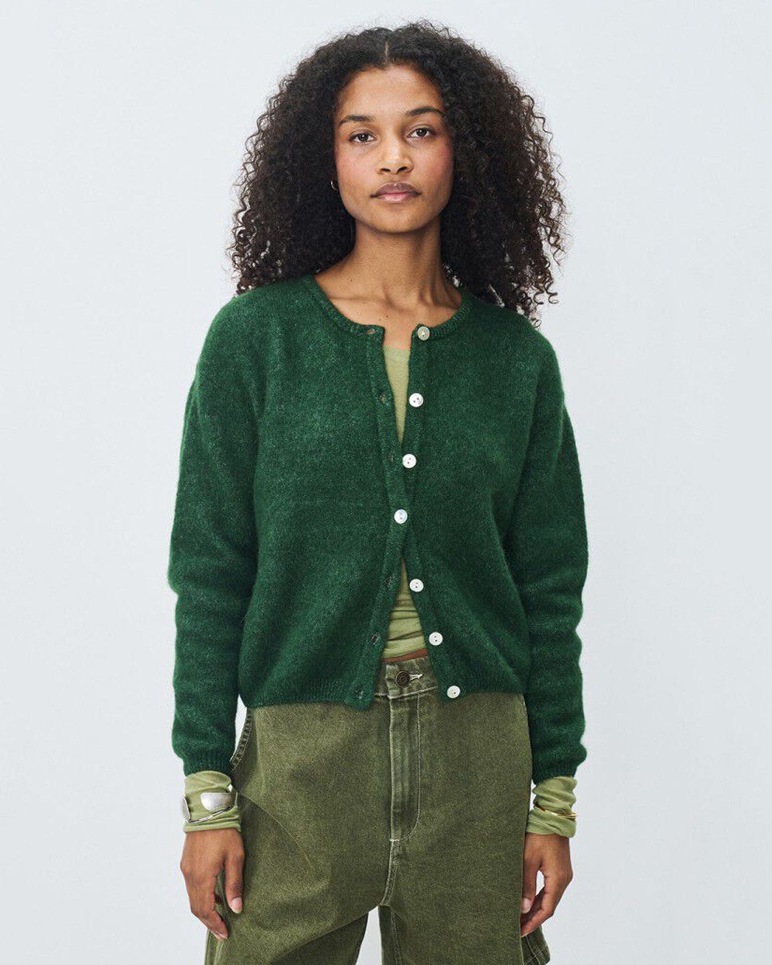 Vito Cardigan in Basil