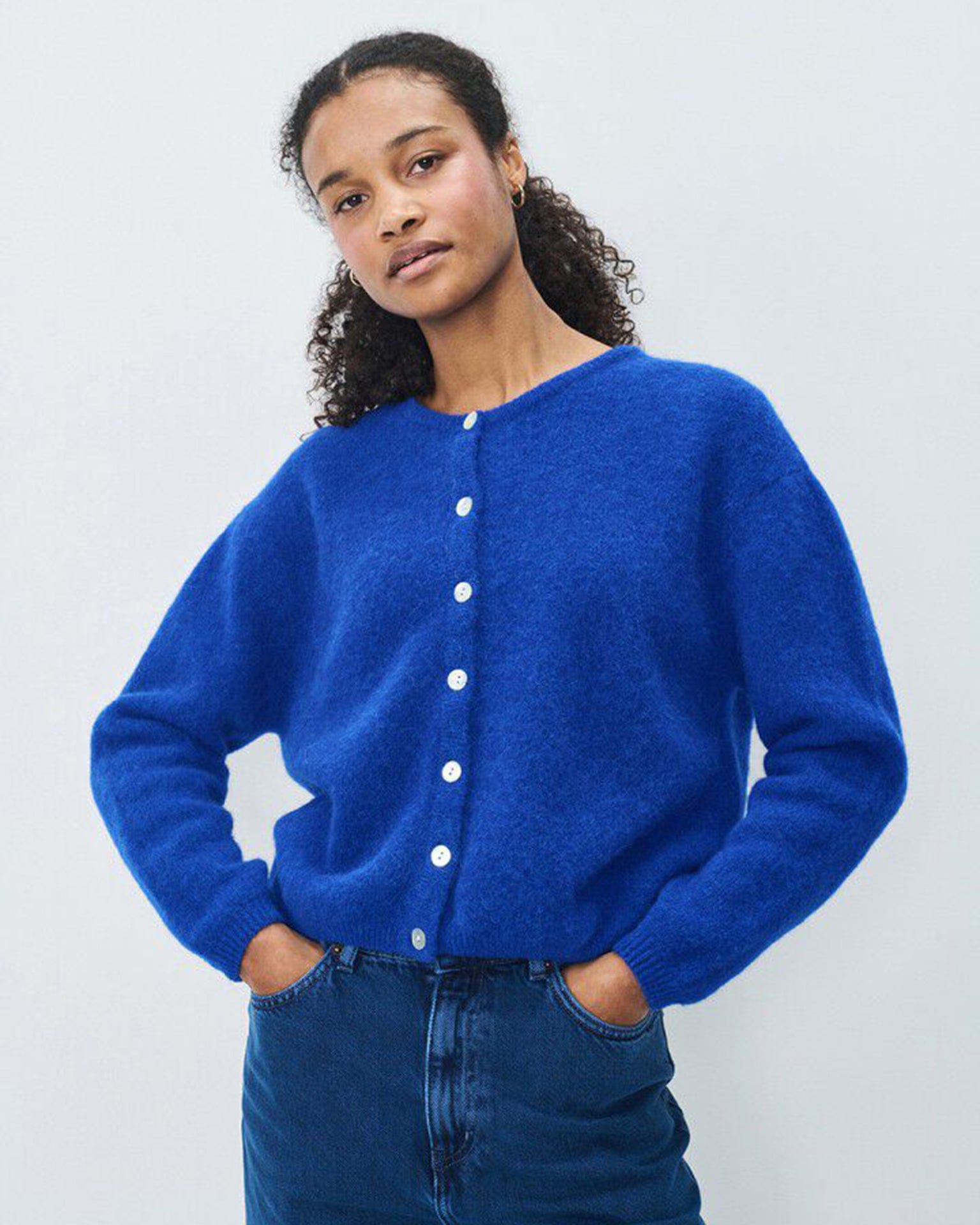 Vito Cardigan in Bleu Royal