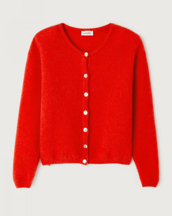 American Vintage Vito Cardigan in Fraise 