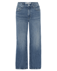 AMO Denim Billie Cropped Wide Straight Leg in Chaperone