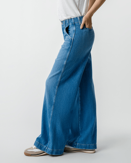 AMO Denim Edith Wide Leg Trouser in Amity