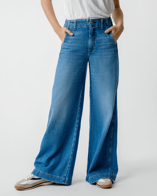 AMO Denim Edith Wide Leg Trouser in Amity