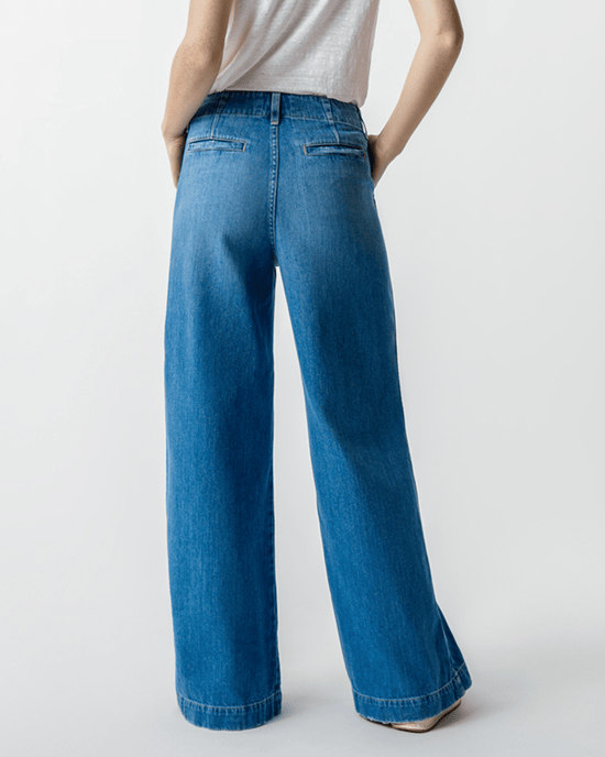 AMO Denim Edith Wide Leg Trouser in Amity