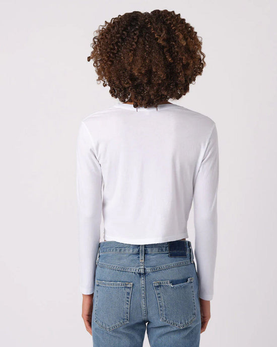 AMO Clothing L/S Babe Tee in White