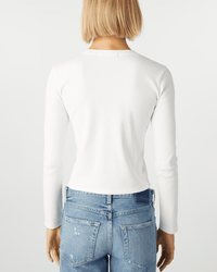 AMO Clothing Slim Rib Tee in White