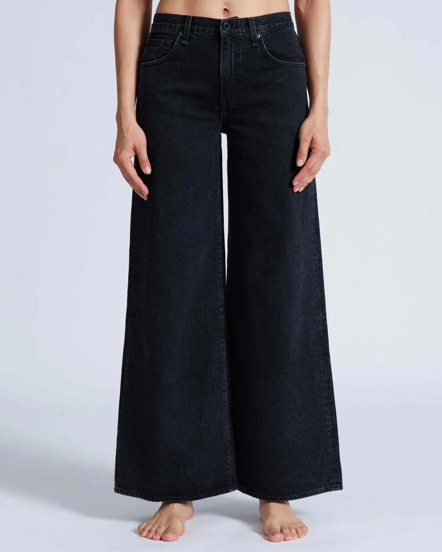 Atomic Wide Leg in Stone