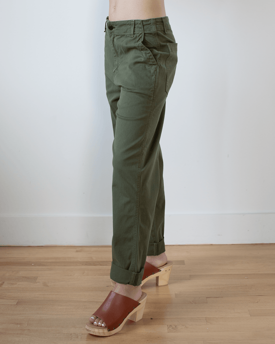 ASKK NY Denim Chino Twill in Fatigue