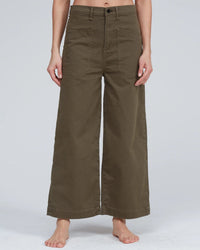 ASKK NY Denim Virginia Pant in Safari Green