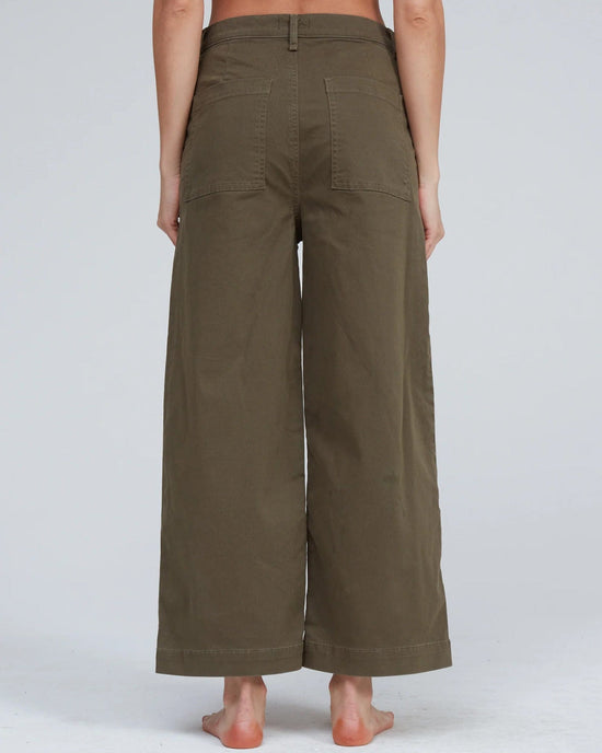 ASKK NY Denim Virginia Pant in Safari Green