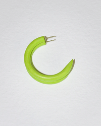 B&L Jewelry Lime Rickey C Hoop in Small in Lime Rickey