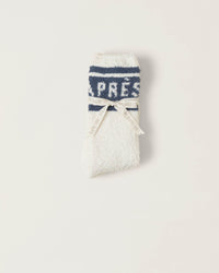 Barefoot Dreams Accessories CC Apres Ski Socks in Cream/Lakeside