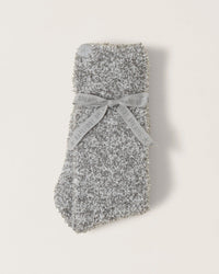 Barefoot Dreams Accessories CC Heathered Socks in Moonbeam/White