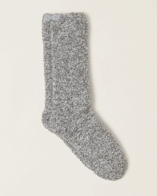 Barefoot Dreams Accessories CC Heathered Socks in Moonbeam/White