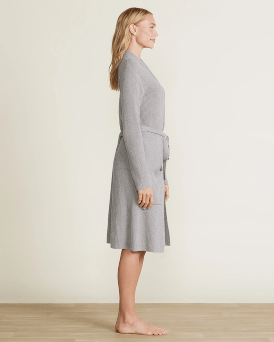 Barefoot Dreams Home CCL Ribbed Robe in Dove Gray