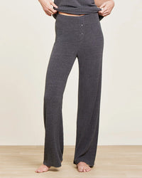 Barefoot Dreams CCUL Ribbed Lounge Pants in Carbon 