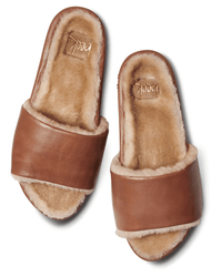 beek.. Shoes Gallito Mas Shearling in Cognac/Honey