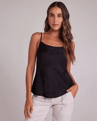 Bella Dahl Clothing Cowl Neck Camisol in Black