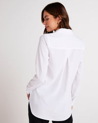 Bella Dahl Clothing Long Sleeve Pullover Tunic in White