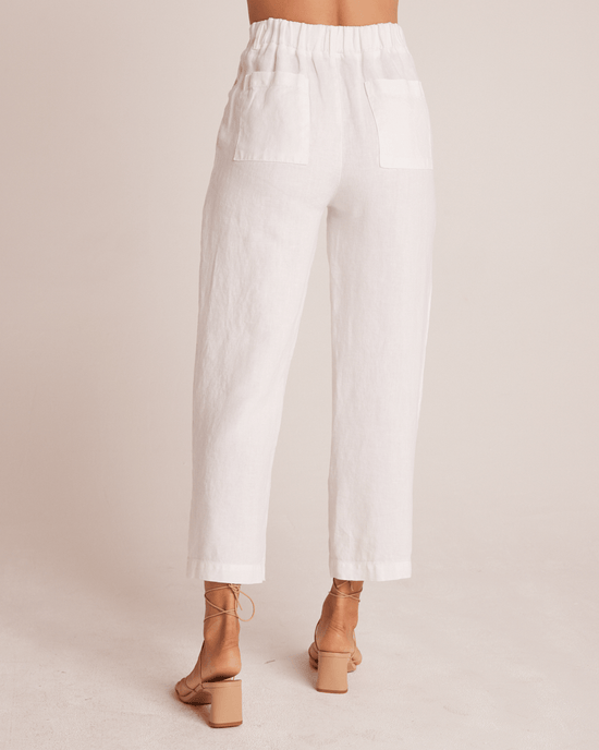 Bella Dahl Clothing Relaxed Pleat Front Trouser in White