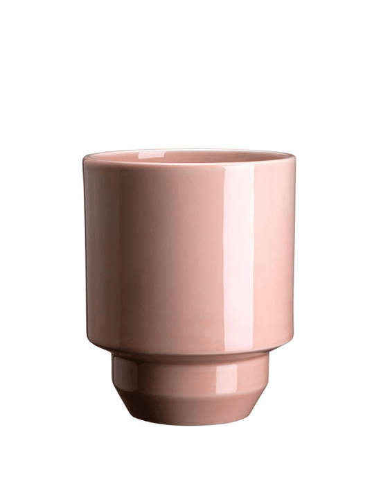 Bergs Potter Home Hoff Glazed 5.5 inch Cachepot in Quartz Rose