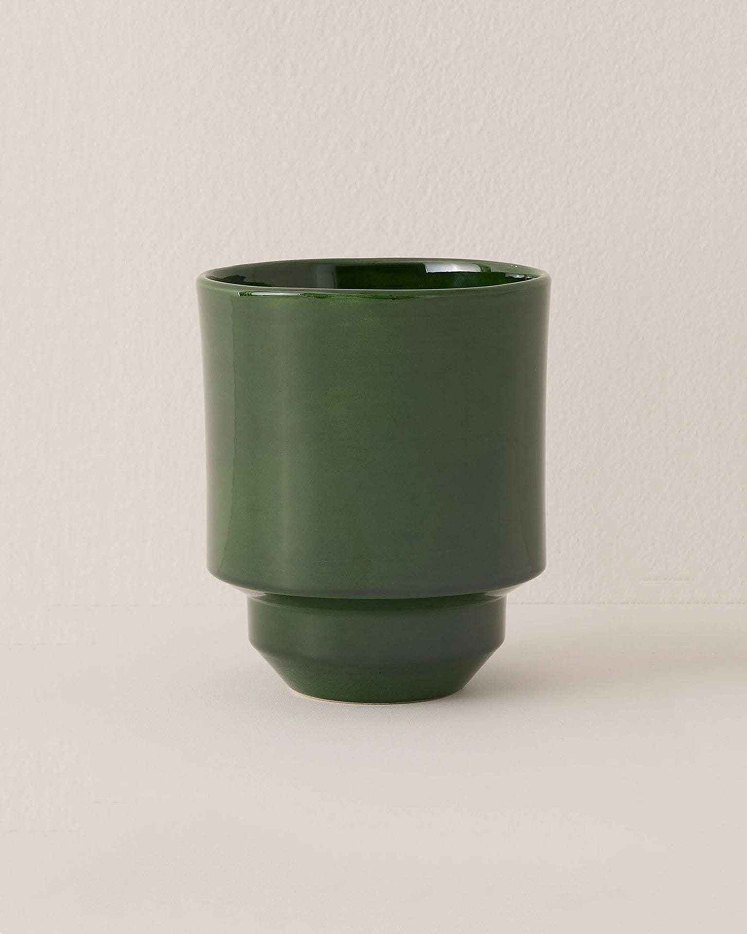 Hoff Glazed 5.5 inch Pot in Emerald Green