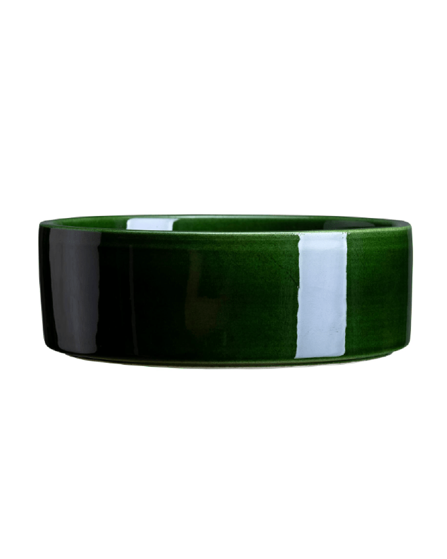 Hoff Glazed 7.1 inch Saucer in Emerald Green