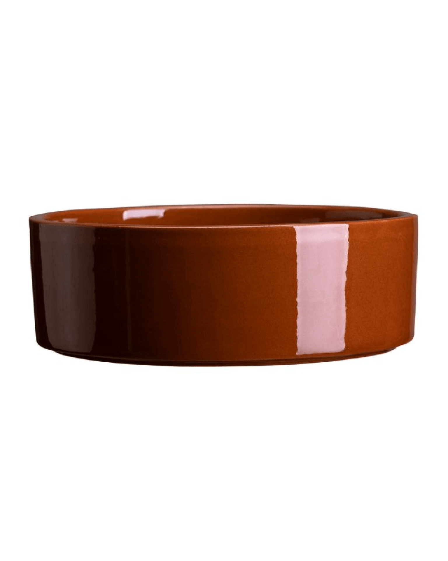 Hoff Glazed 7.1 inch Saucer in Rusty Red