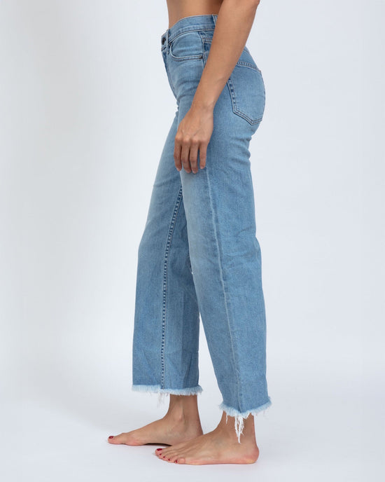 ASKK NY Denim Crop Wide Leg in Keel Over