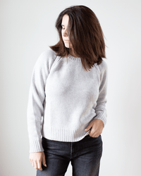 Autumn Cashmere Relaxed Open Raglan Crew in Pearl Bliss Boutiques