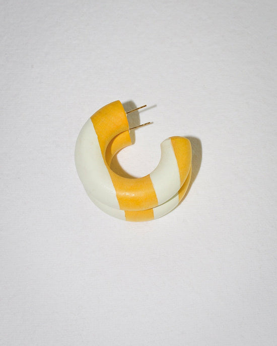 B&L Jewelry Limone Small Chunk Hoop in Limone